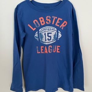 Boys Crewcuts long sleeve graphic shirts lot of 3 vintage wash football & cars 8